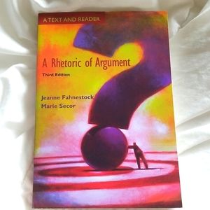 COPY 🇺🇦 Rhetoric of Argument A Text And Reader Book New